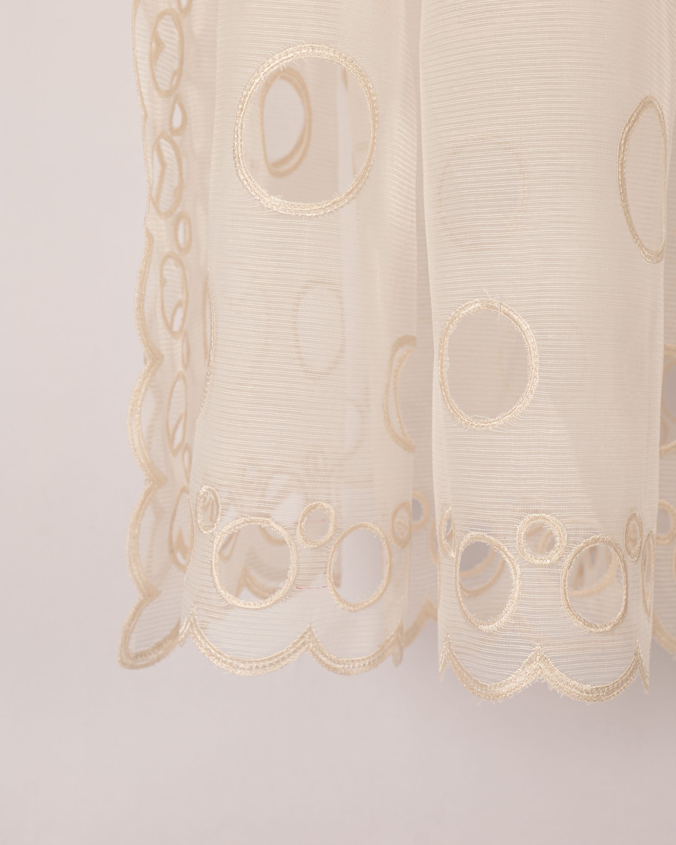 Off White Pure Cutwork Dupatta