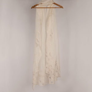 Pure cutwork White Duptta RivaajFashion