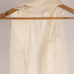 Pure cutwork White Duptta RivaajFashion