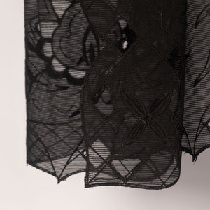 Pure Cutwork Black On Black Duptta RivaajFashion