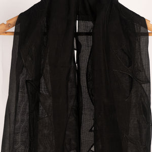 Pure Cutwork Black On Black Duptta RivaajFashion