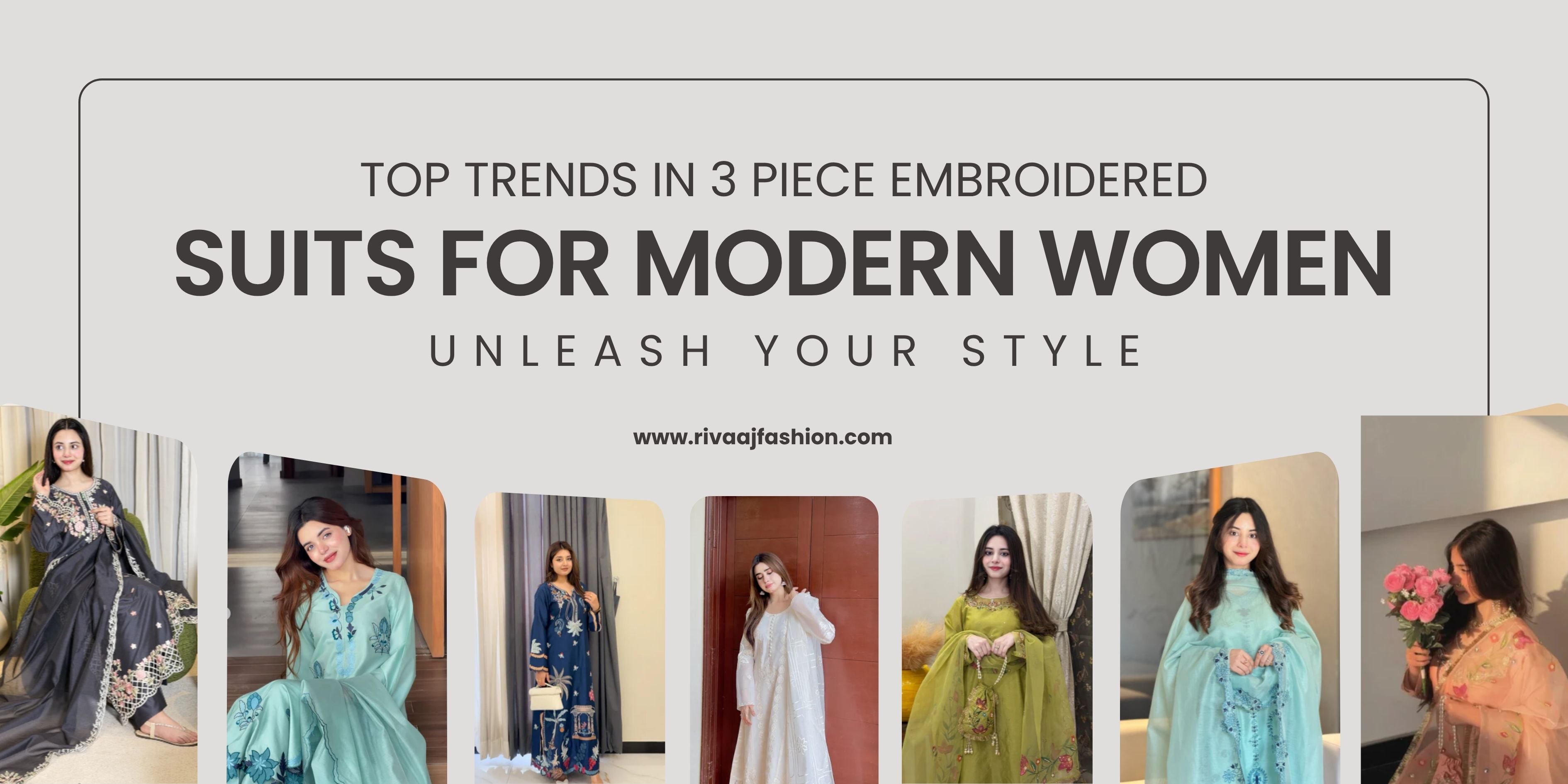 Latest Trends in 3 Piece Embroidered Lawn Suits for Modern Women