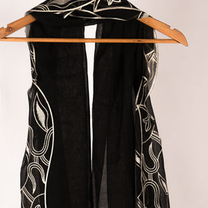 Pure Cutwork Black ON white Embroidery RivaajFashion